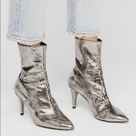 Free People Shoes - Free People Willa Silver Heel Boots